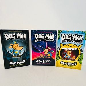 Dog Man Books Lot of 3 Books